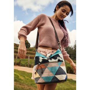 Leather, Hair and Quilted Shoulder Bag